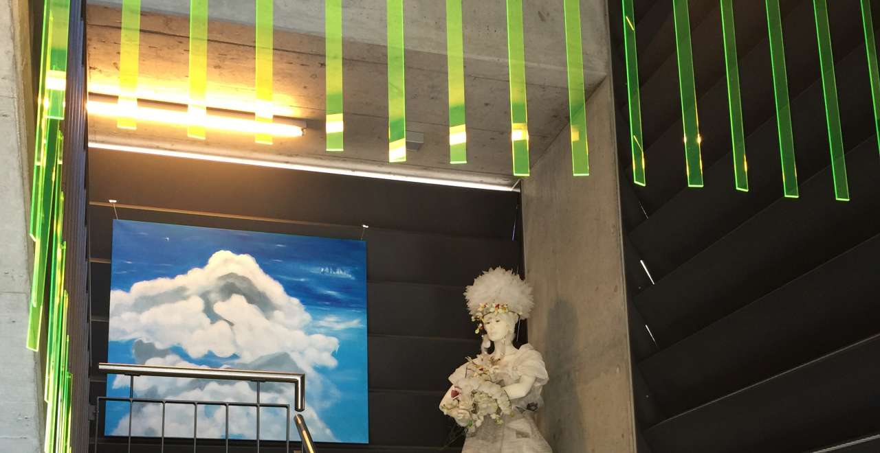 Installation in der Treppenhaus