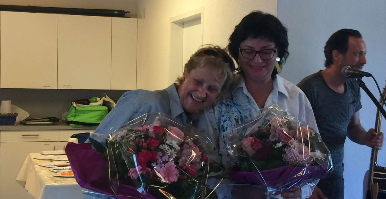 Live Performance zu gunsten der Kinderspital ZH mit I.Habegger, Susanne Baumann u. Dom Hakios Gitarist