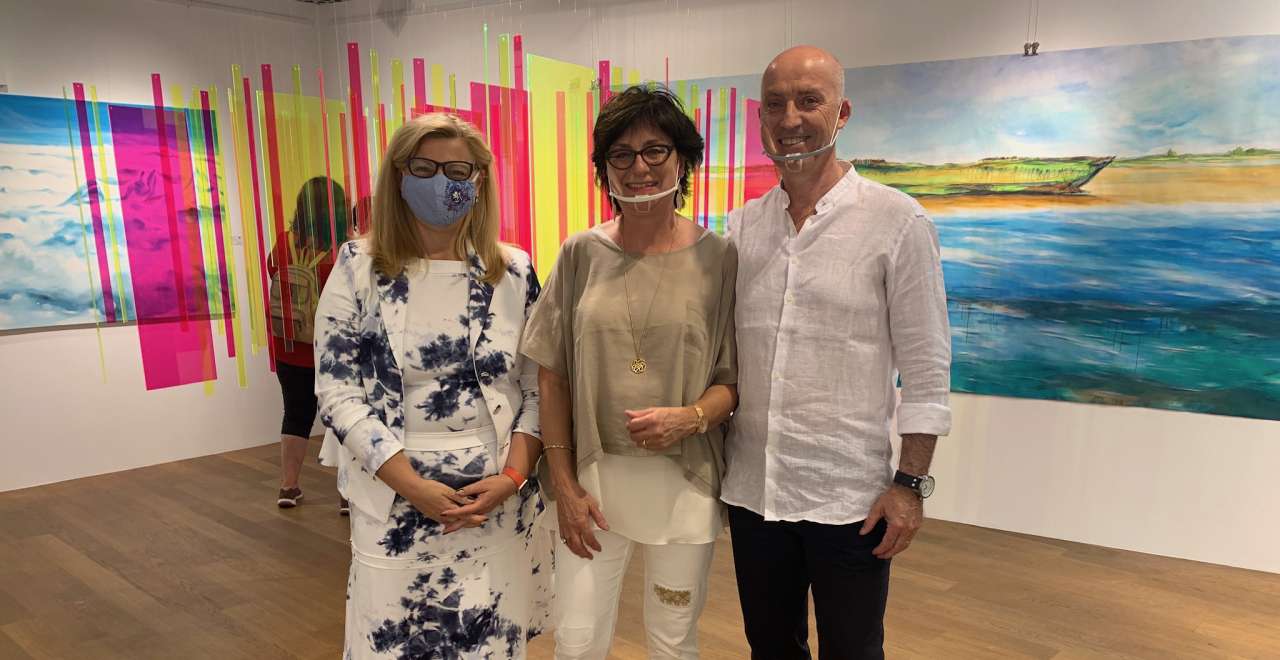 Frau Dolzer u. Künstlerin Isabelle Habegger